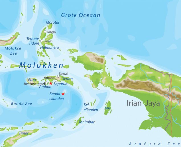 kaart molukken